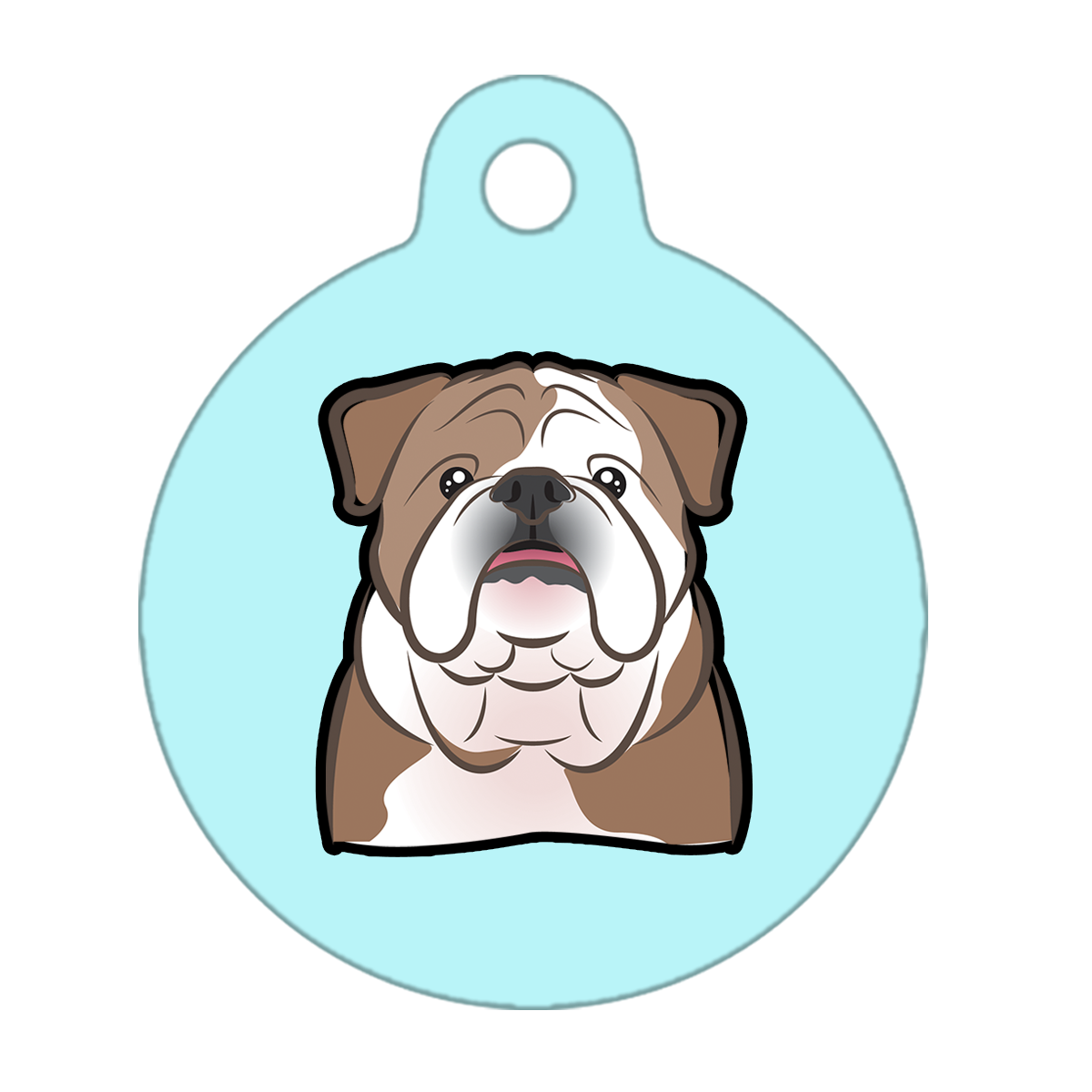 31mm Diameter Medium Size - Bulldog Dog