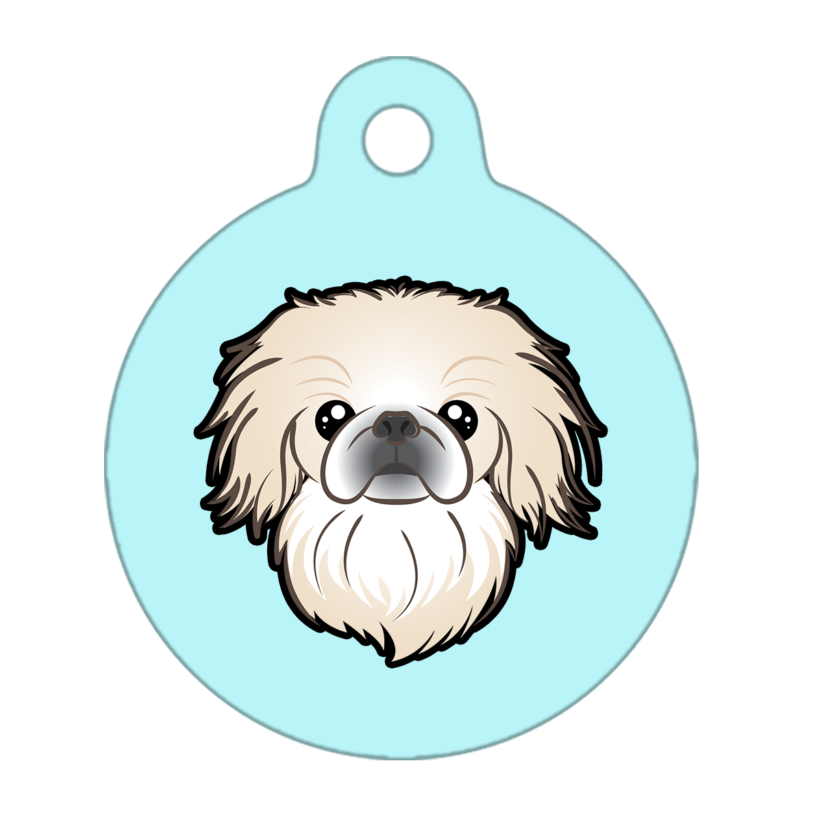 19mm Diameter Tiny Size - Pekingese Dog