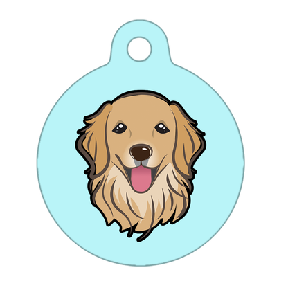 38mm Diameter Large Size - Golden Retriever Dog