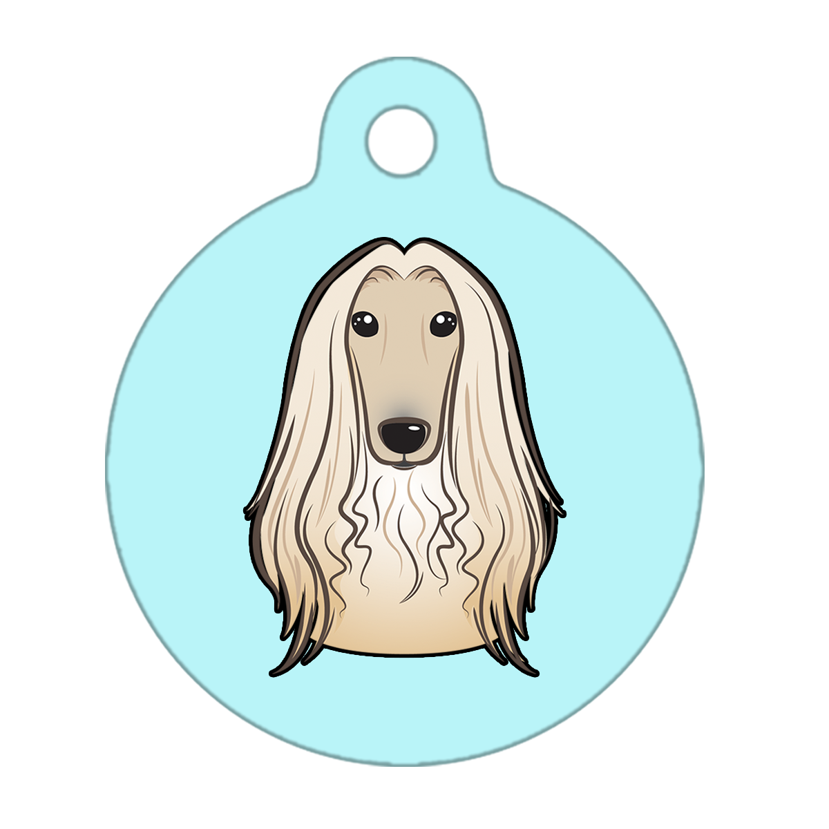 38mm Diameter Large Size - Afghan Hound Dog