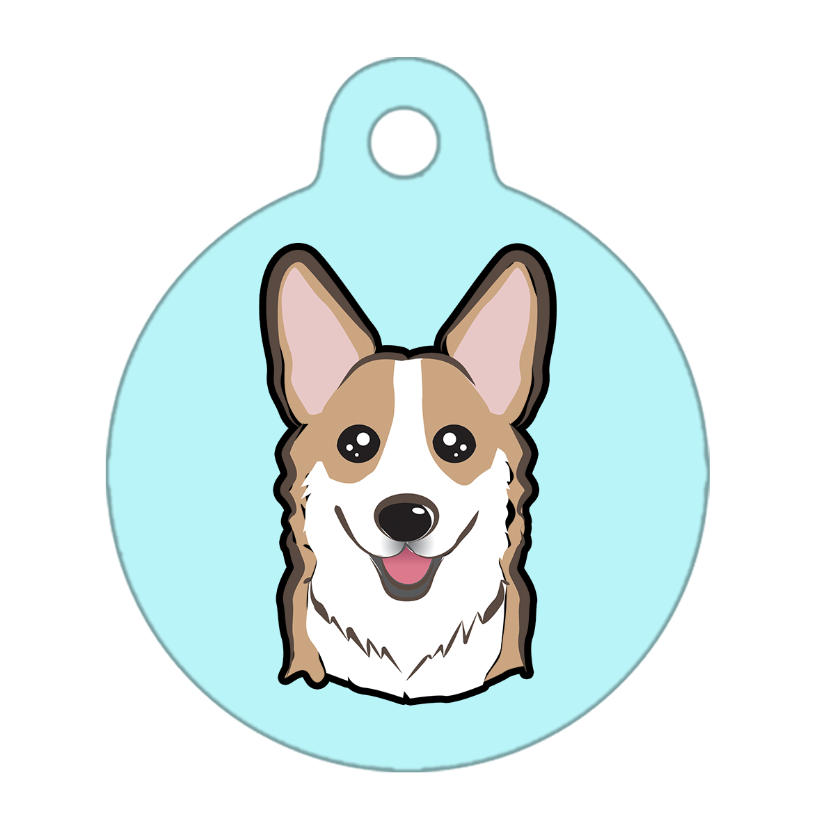 38mm Diameter Large Size - Corgi Dog