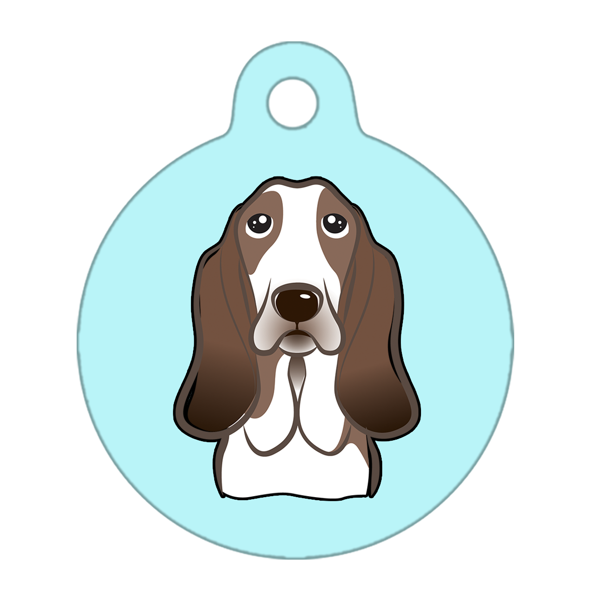 38mm Diameter Large Size - Basset Hound Dog