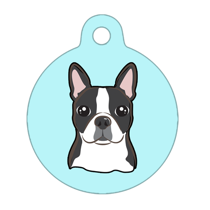 31mm Diameter Medium Size - Boston Terrier Dog