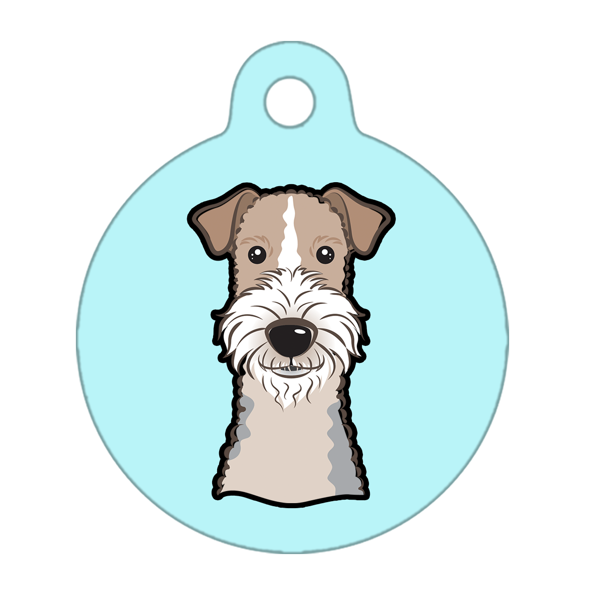 31mm Diameter Medium Size - Wire Fox Terrier Dog