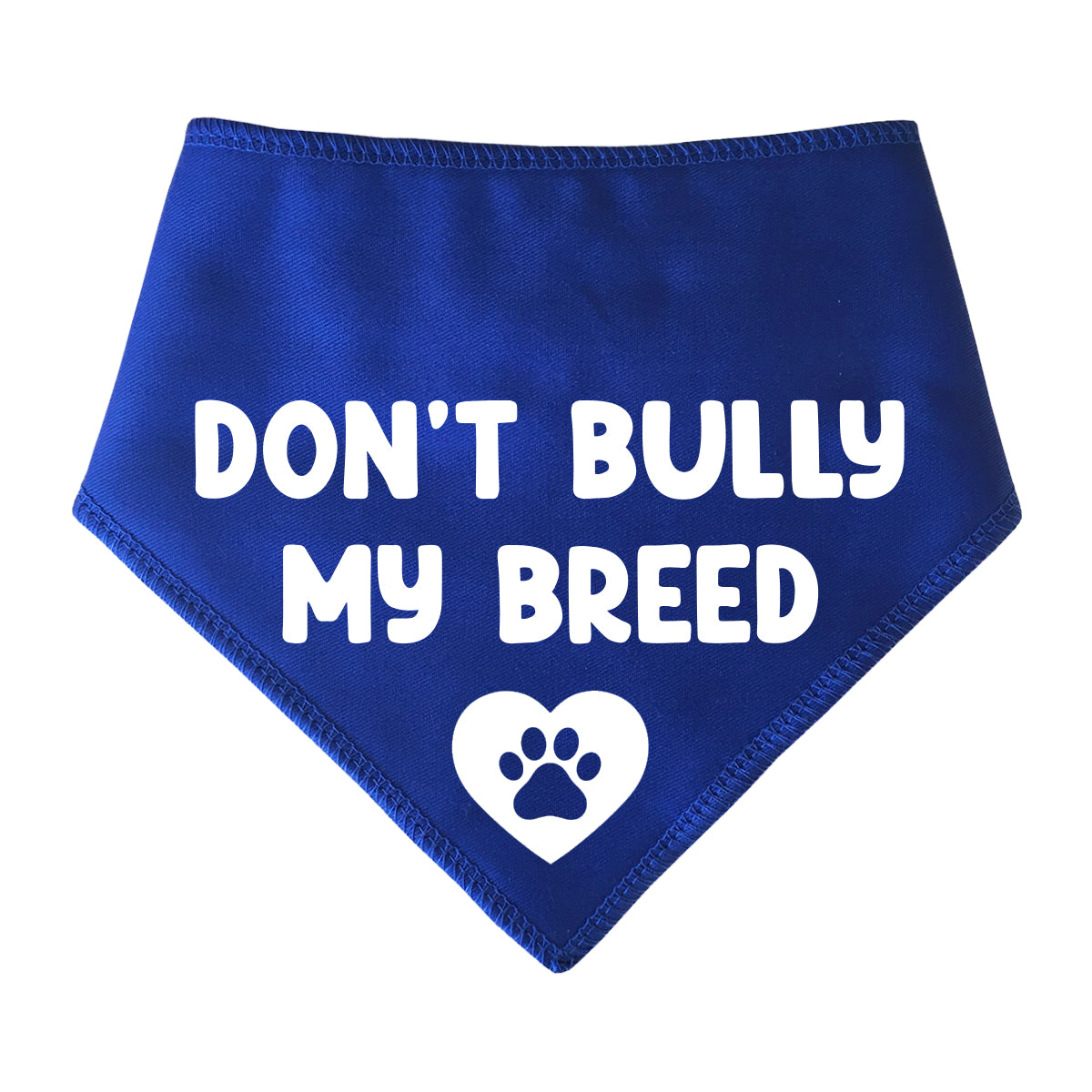 Don't Bully My Breed Heart Paw Dog Bandana