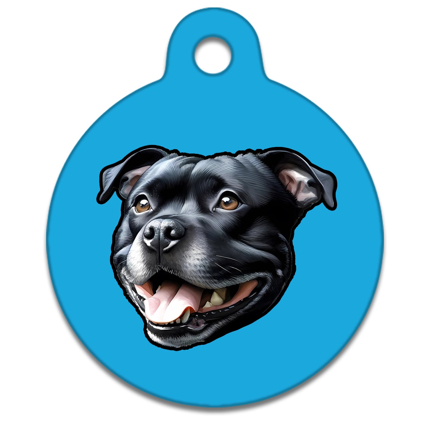 38mm Diameter Large Size - Staffie Dog