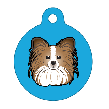 38mm Diameter Large Size - Papillon Dog