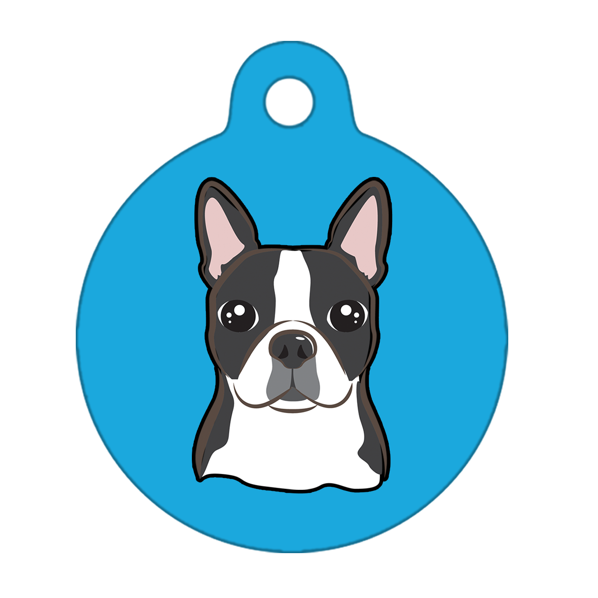 19mm Diameter Tiny Size - Boston Terrier Dog