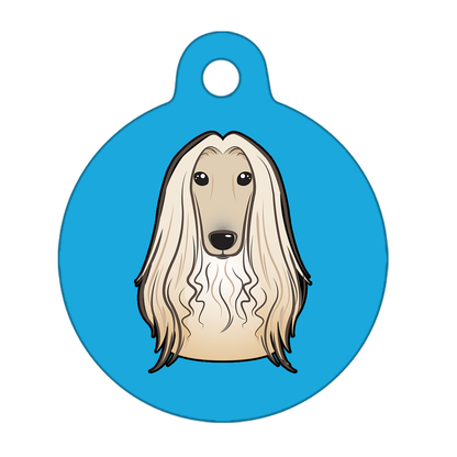 38mm Diameter Large Size - Afghan Hound Dog