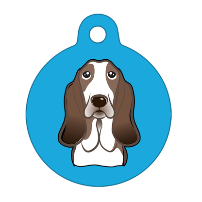 38mm Diameter Large Size - Basset Hound Dog