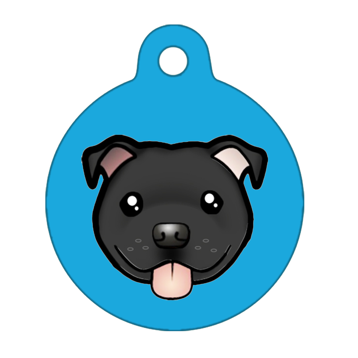 25mm Diameter Small Size - Staffie Cartoon Dog