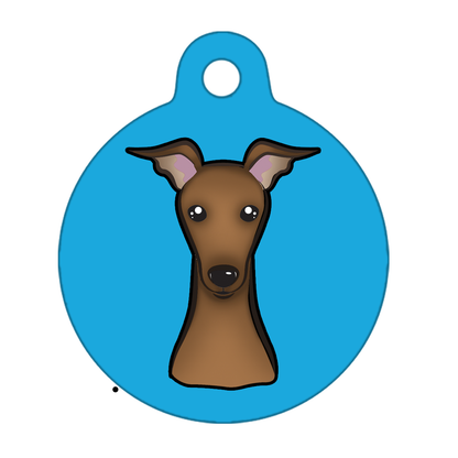 25mm Diameter Small Size - Whippet Dog