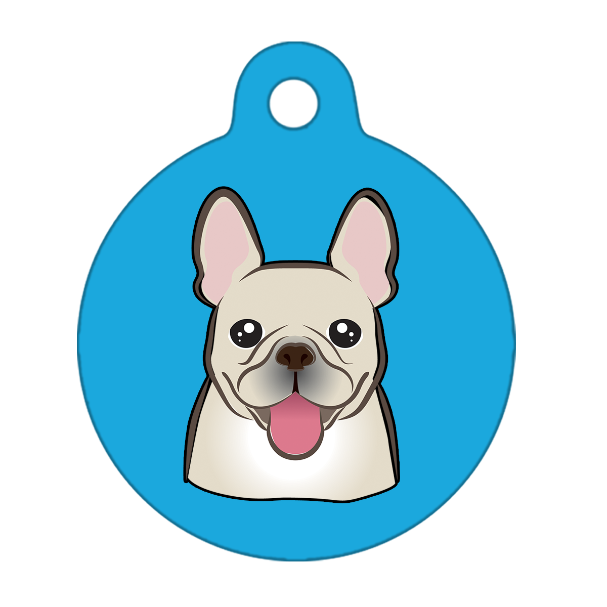 38mm Diameter Large Size - French Bulldog Design