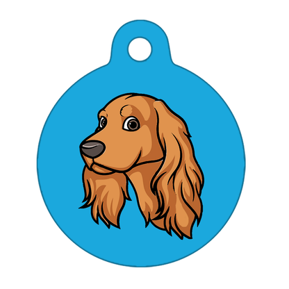 38mm Diameter Large Size - Cocker Spaniel Design