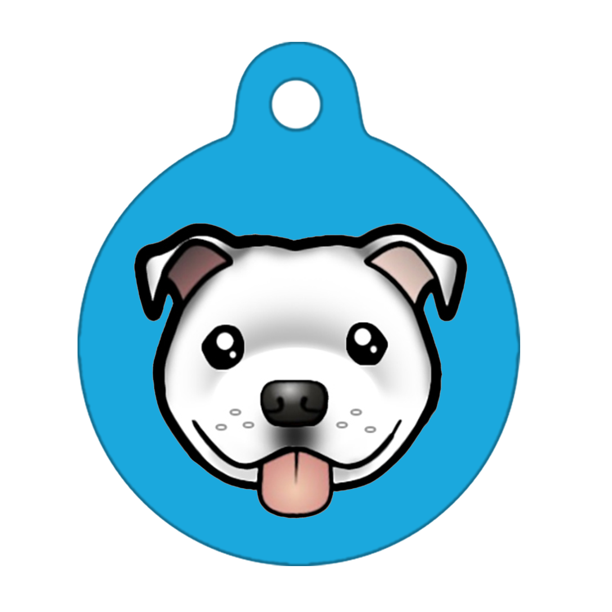 38mm Diameter Large Size - Staffie Cartoon Dog