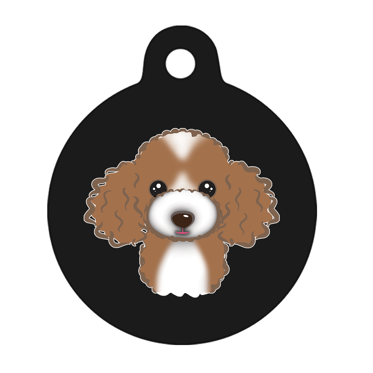 19mm Diameter Tiny Size - Poodle Design