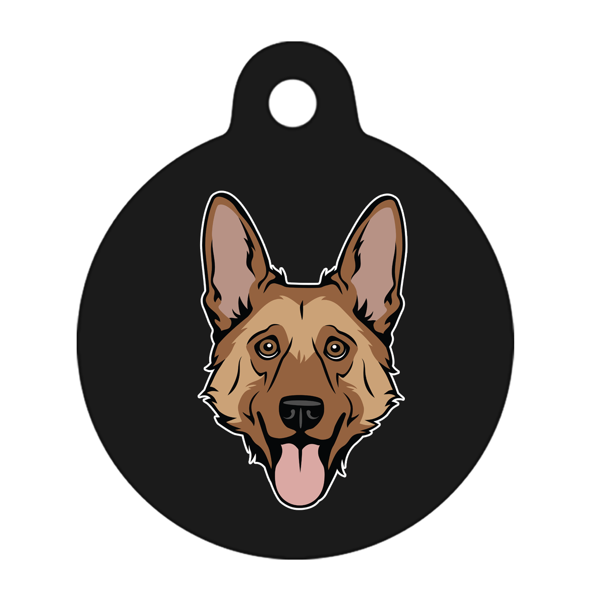 19mm Diameter Tiny Size - German Shepherd Dog