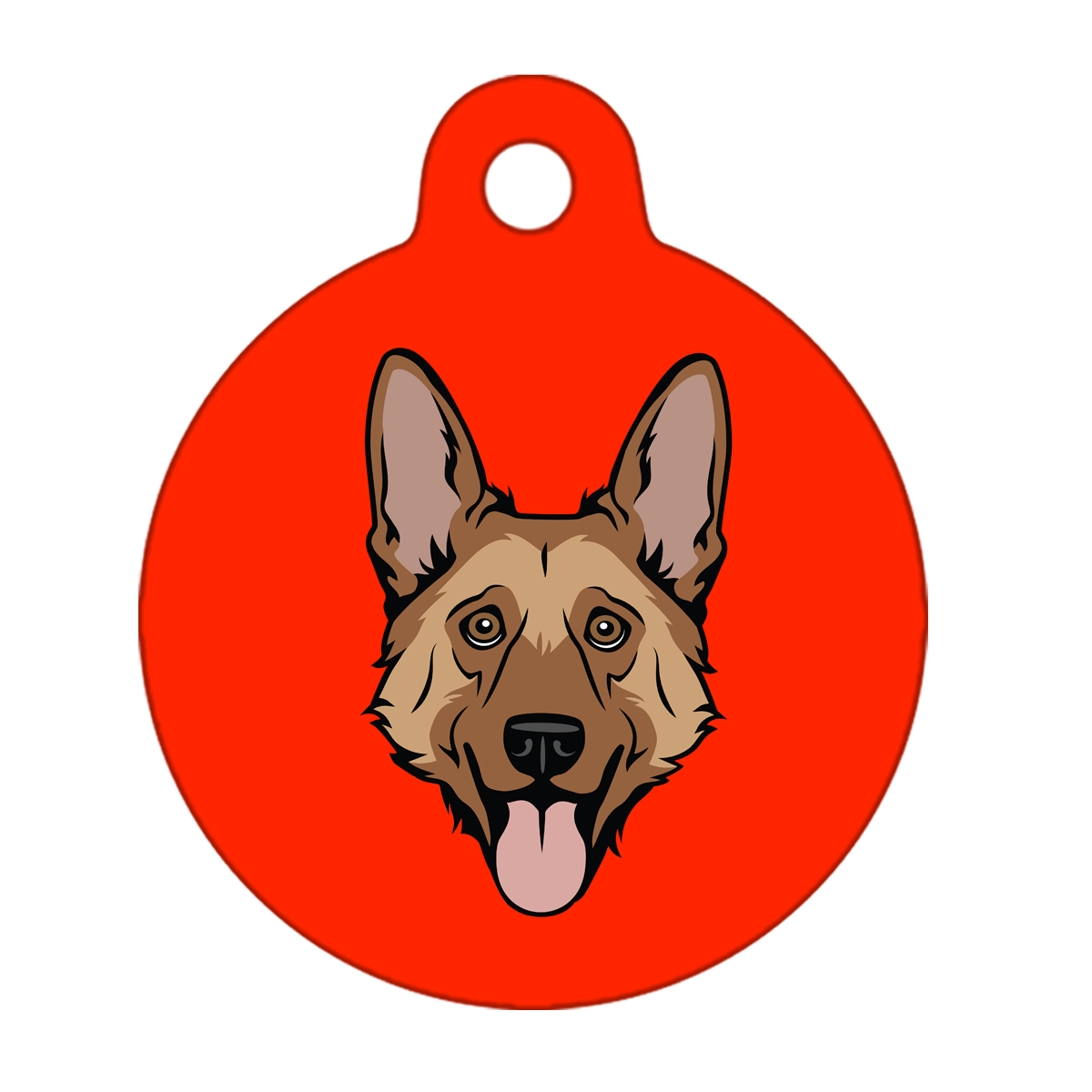 19mm Diameter Tiny Size - German Shepherd Dog