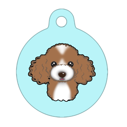 38mm Diameter Large Size - Poodle Design