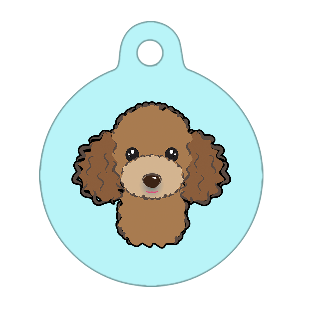 25mm Diameter Small Size - Poodle Design