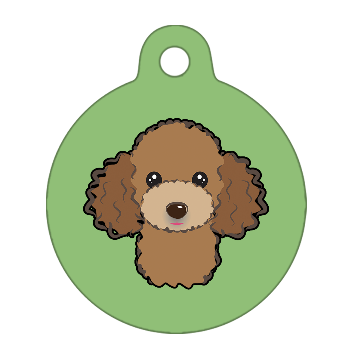 31mm Diameter Medium Size - Poodle Design