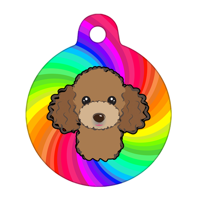 25mm Diameter Small Size - Poodle Design