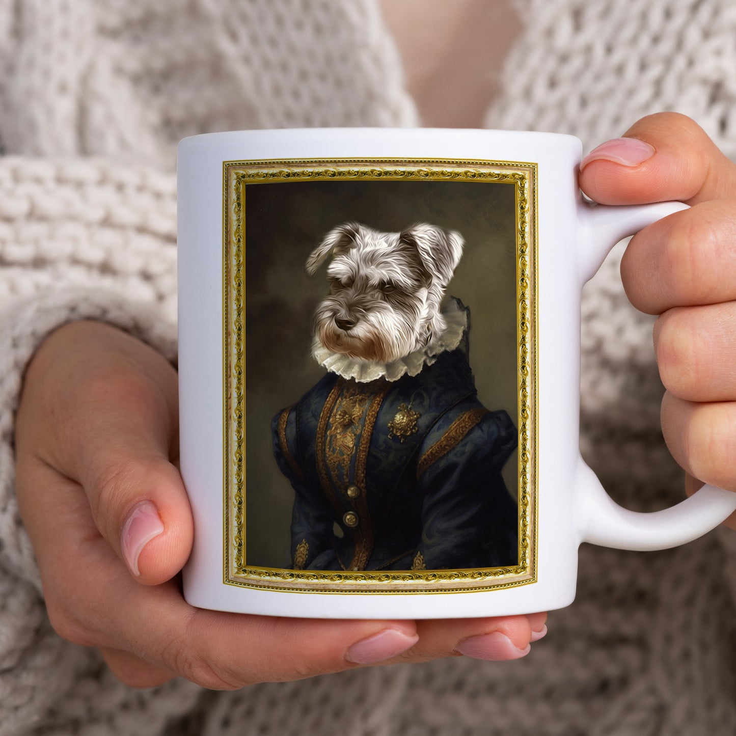 Elizabethan Royalty Custom Pet Portrait Mug - Add Your Own Photo
