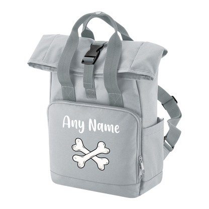 Travel Rucksack 9 Litres Grey Any Breed Backpack With Custom Personalised Dog Name