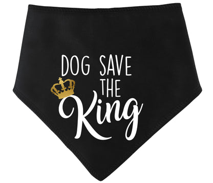 Dog Save The King Dog Bandana