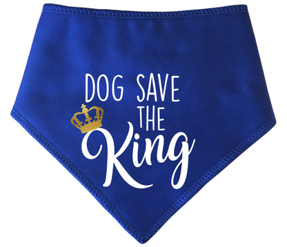 Dog Save The King Dog Bandana