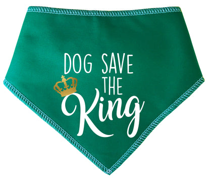 Dog Save The King Dog Bandana