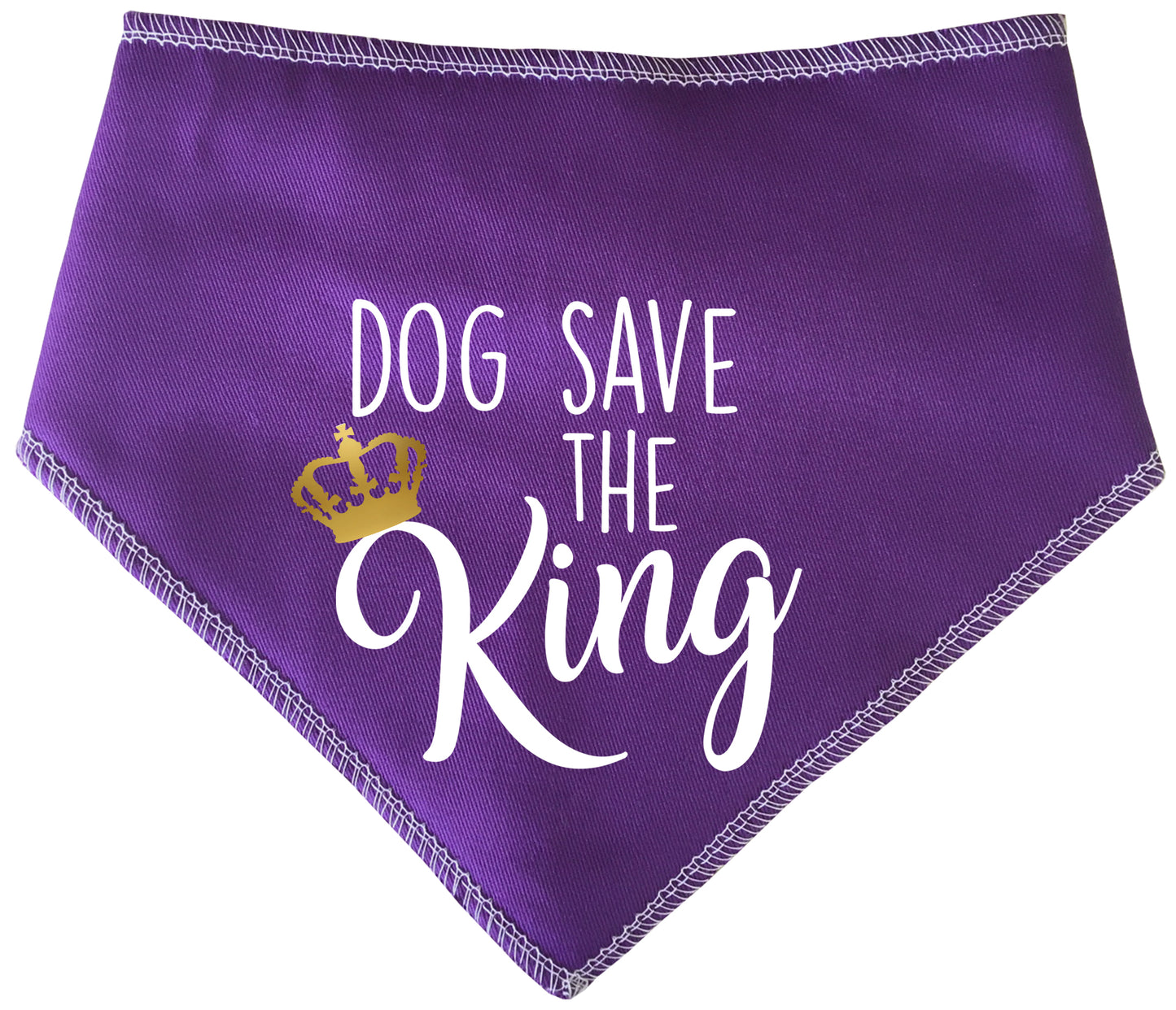 Dog Save The King Dog Bandana