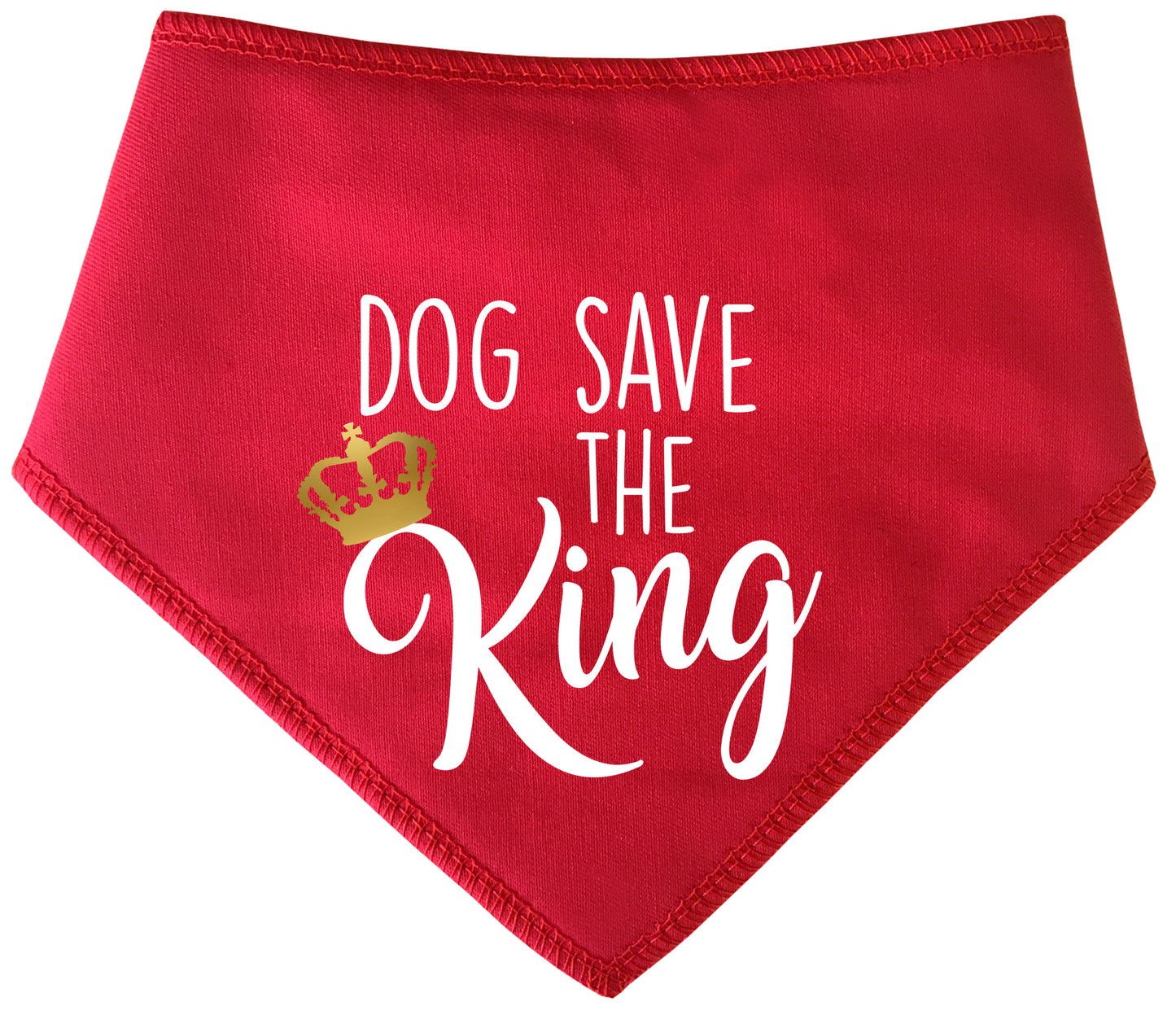 Dog Save The King Dog Bandana