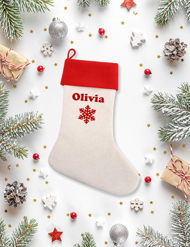 Personalised Christmas Stocking Choose Your Name & Design