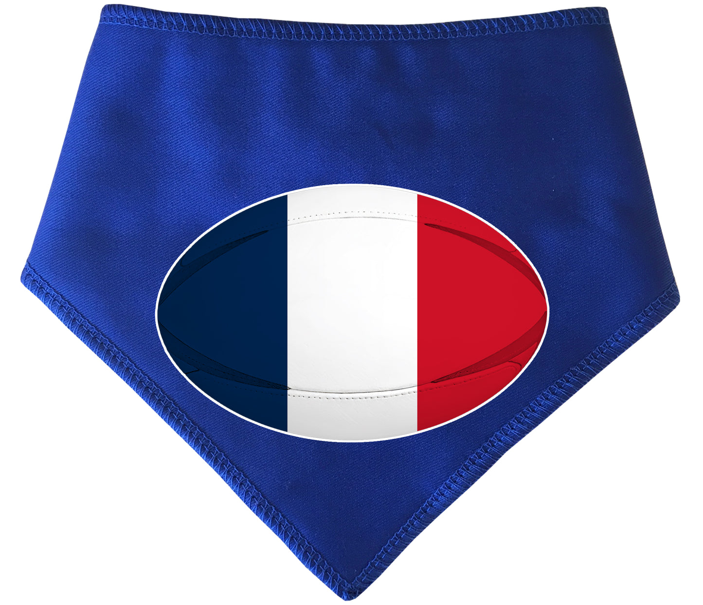 France Rugby Ball French Flag Blue Dog Bandana