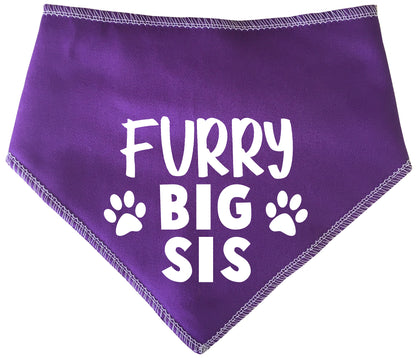 Furry Big Sis Dog Bandana