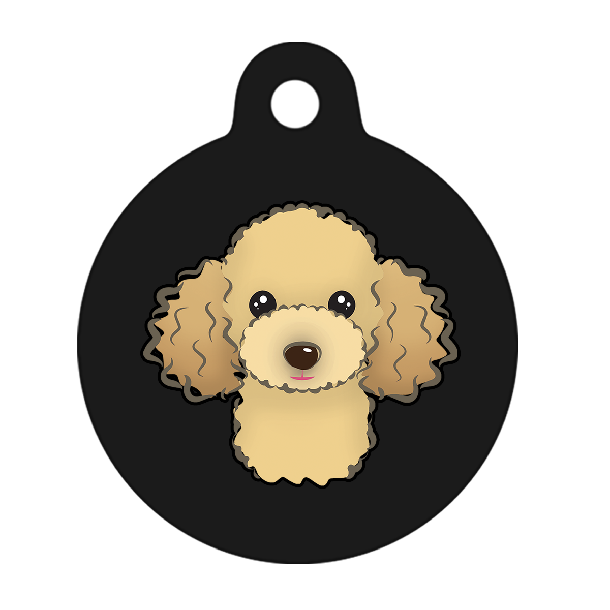 19mm Diameter Tiny Size - Poodle Design