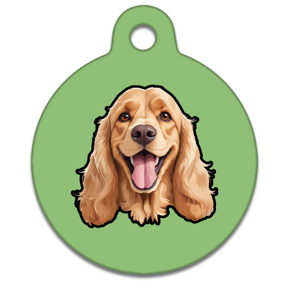 38mm Diameter Large Size - Cocker Spaniel Design