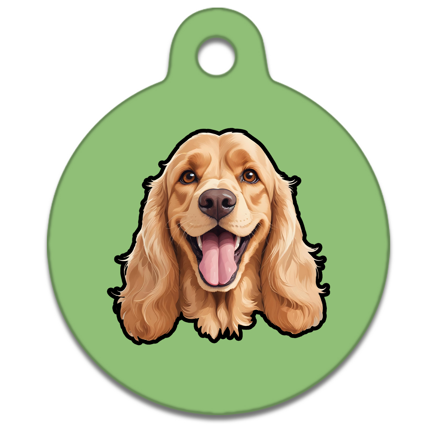 31mm Diameter Medium Size - Cocker Spaniel Design