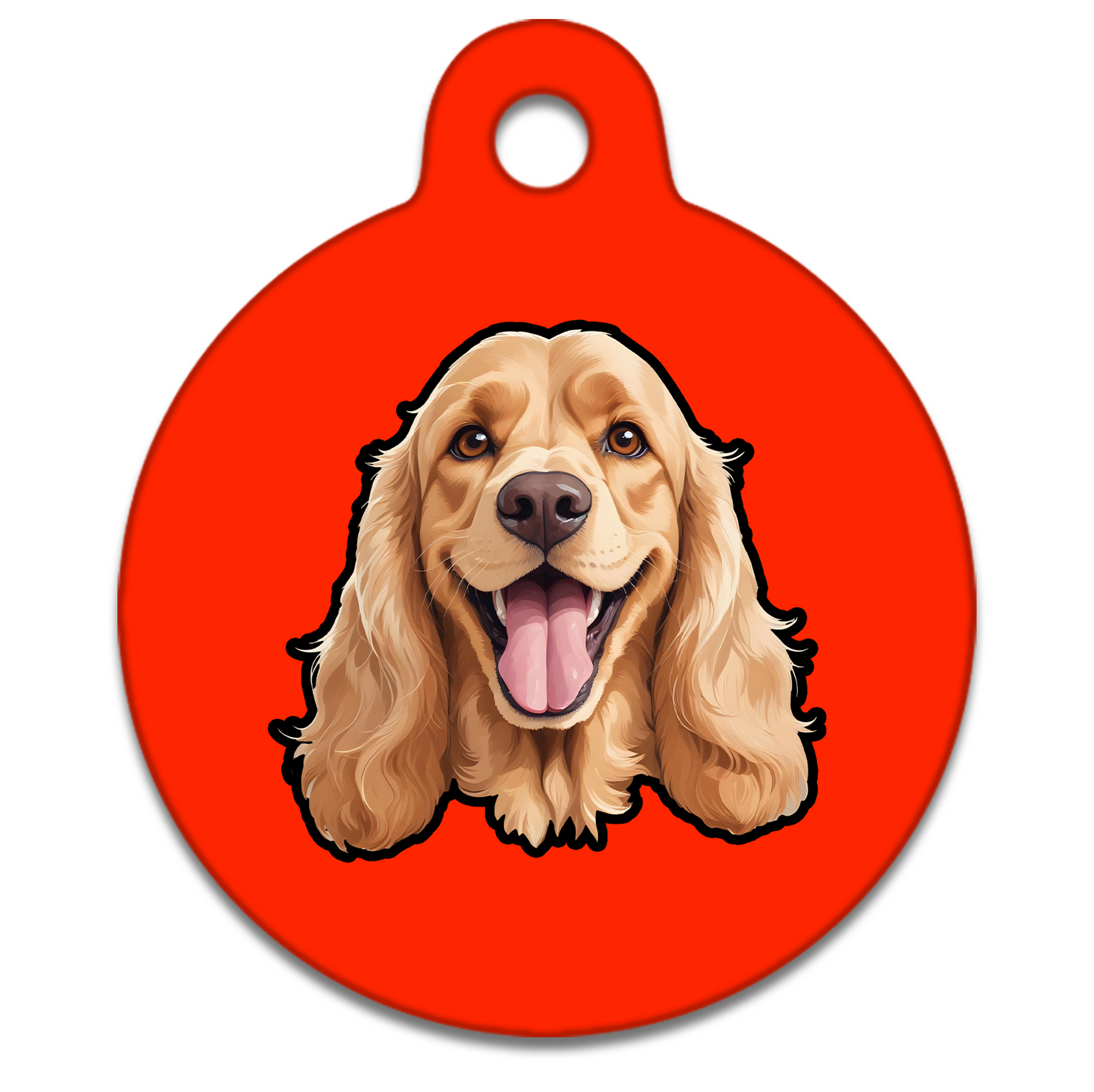 31mm Diameter Medium Size - Cocker Spaniel Design