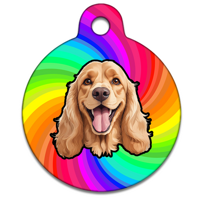 38mm Diameter Large Size - Cocker Spaniel Design