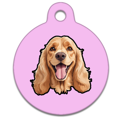 19mm Diameter Tiny Size - Cocker Spaniel Design