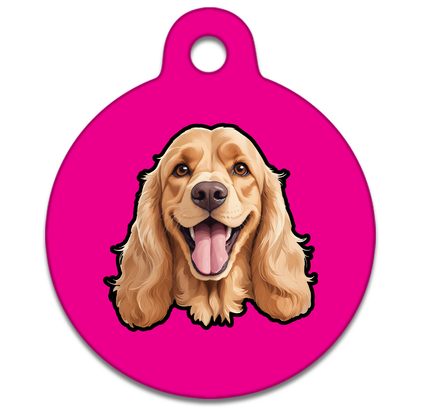 25mm Diameter Small Size - Cocker Spaniel Design