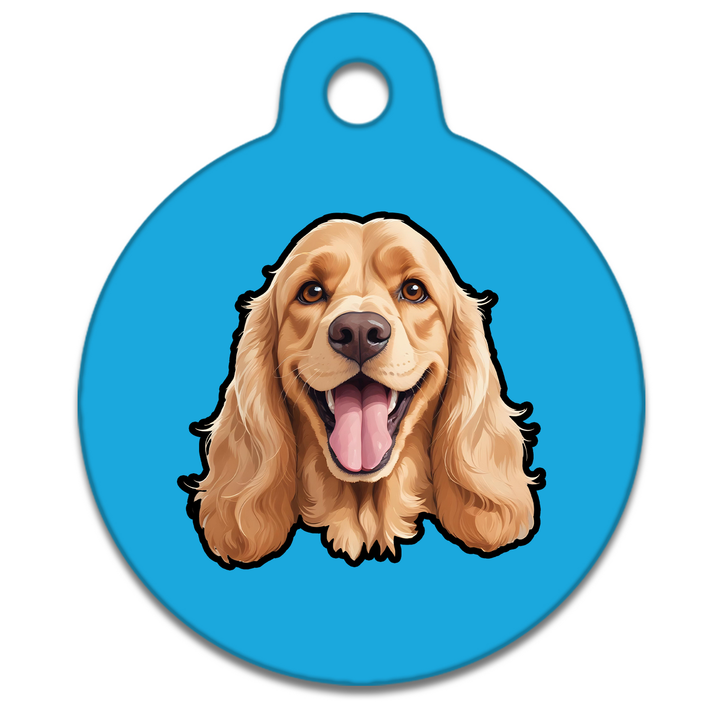 38mm Diameter Large Size - Cocker Spaniel Design