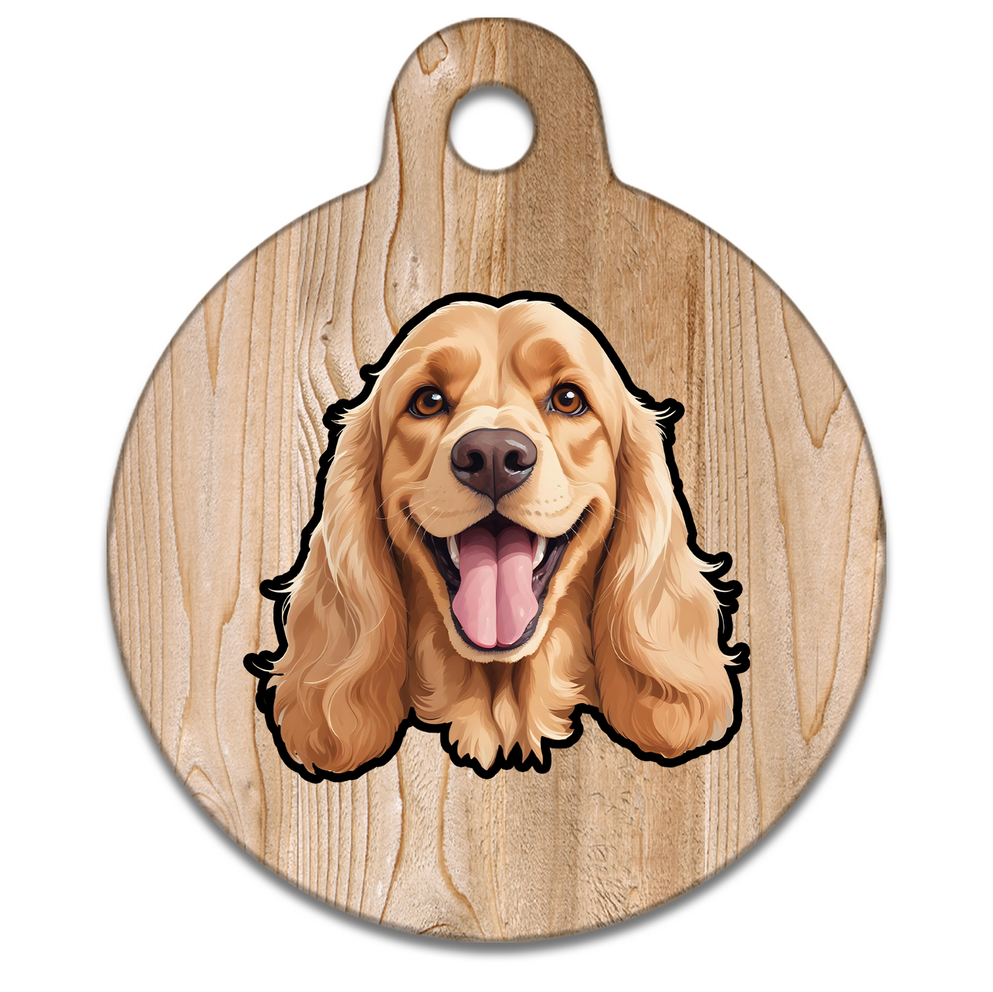 19mm Diameter Tiny Size - Cocker Spaniel Design