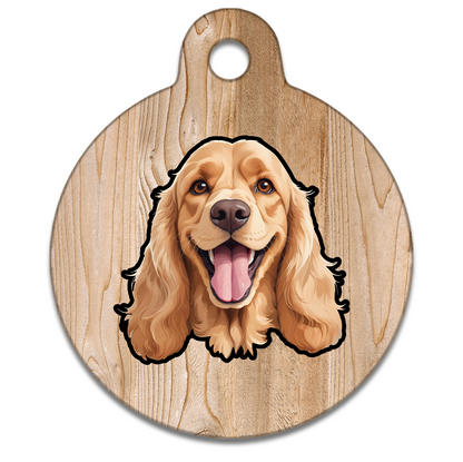 31mm Diameter Medium Size - Cocker Spaniel Design