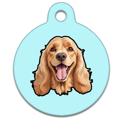 38mm Diameter Large Size - Cocker Spaniel Design