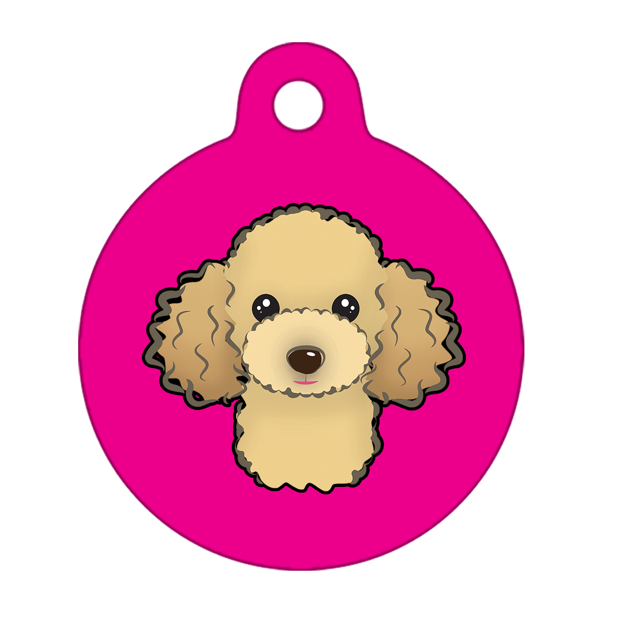 25mm Diameter Small Size - Poodle Design