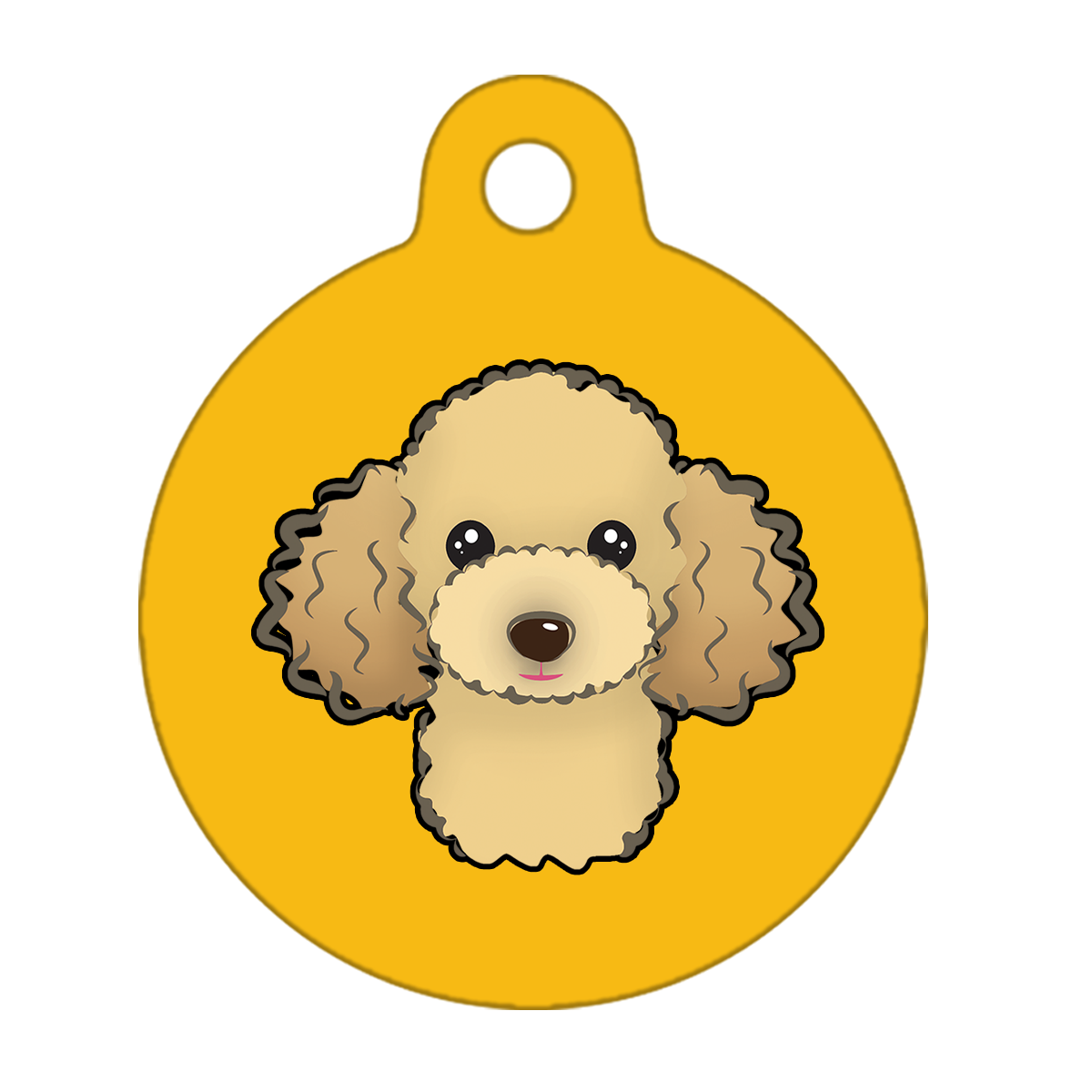 25mm Diameter Small Size - Poodle Design