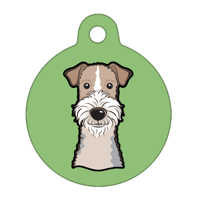 31mm Diameter Medium Size - Wire Fox Terrier Dog